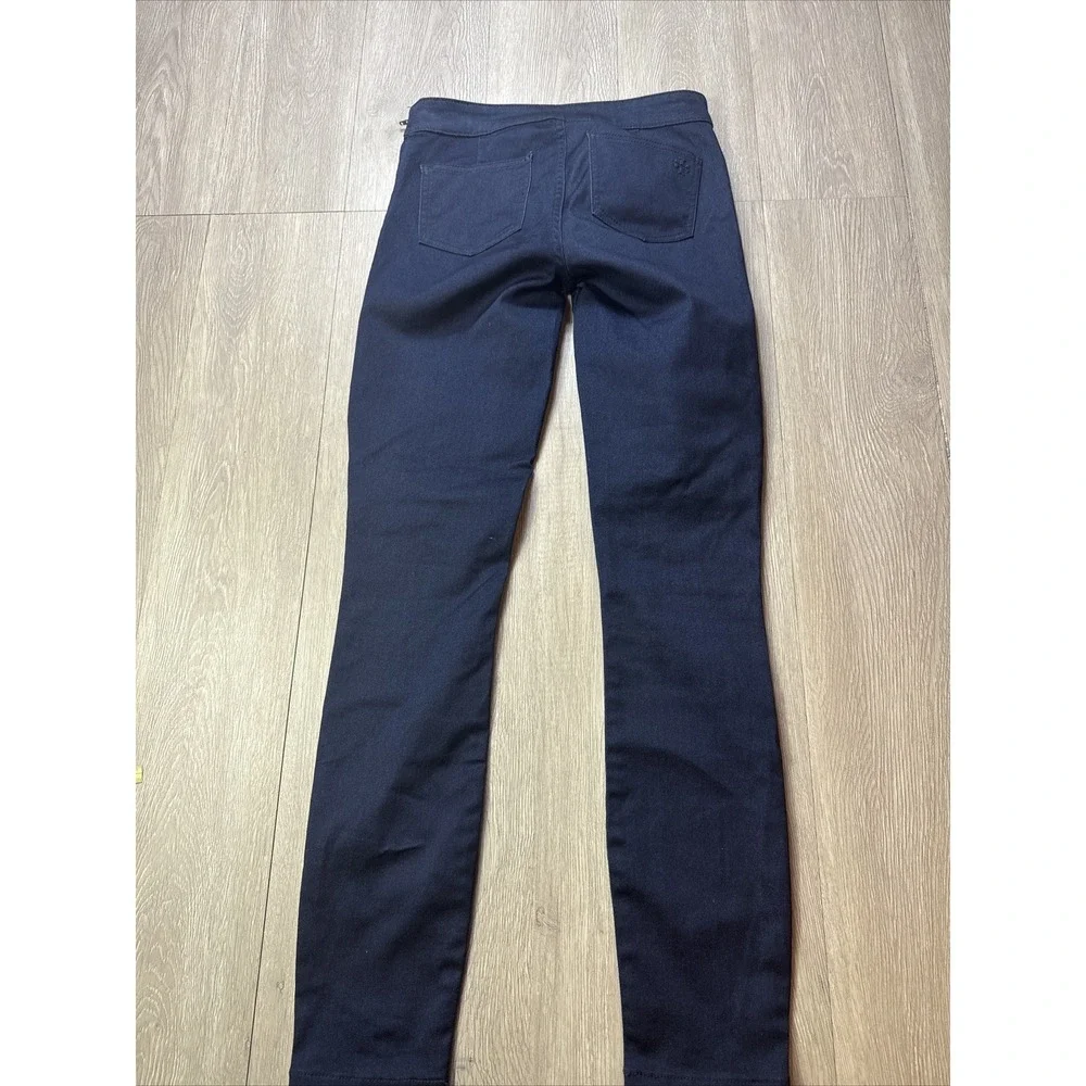 Tory Burch Jeans Womens 25‎ Blue Side Zip Skinny Fit Measures 28x30 Stretch